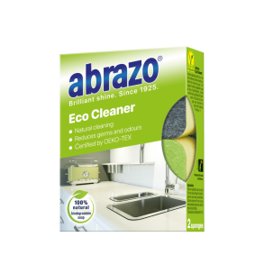 ABRAZO ECO CLEANER - MILJ�VENLIG RENG�RINGSSVAMP MED SKURESIDE, 2 STK.