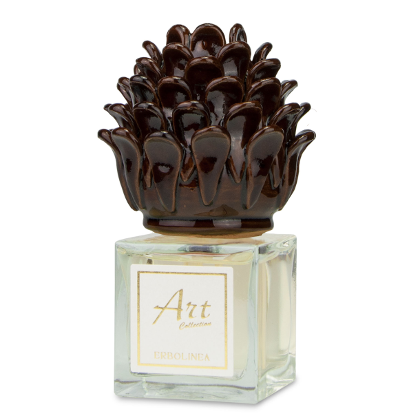 "ERBOLINEA" ART LINE CERAMIC ROOM PERFUME DIFFUSER WITH STICKS (Imperial woods) 100 ml.