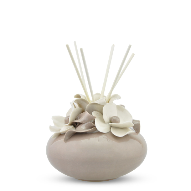 "ERBOLINEA" CAPODIMONTE PORCELAIN DIFFUSER WITH STICKS (White wine) 100 ml.
