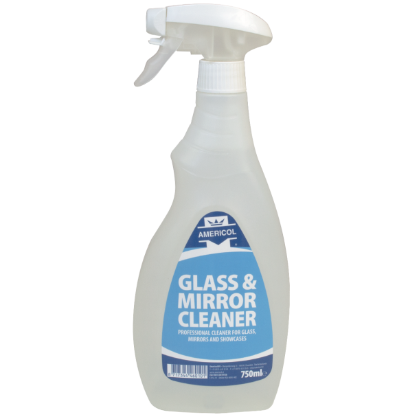 "AMERICOL" GLASS &amp; MIRROR CLEANER 750 ml.